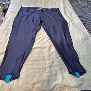 NEW PHOTOS! LEGGINGS, DRESS BLUES, SIZE 5X, DECORATIVE ZIP BACK ANKLES, STRETCHY